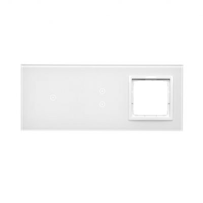 Simon 54 Touch Panel dotykowy S54 Touch 3 moduły 1 pole dotykowe + 2 pola dotykowe pionowe + 1 otwór na osprzęt S54 biała perła DSTR3130/70 KONTAKT (DSTR3130/70)