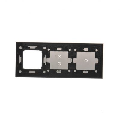 Simon 54 Touch Panel dotykowy S54 Touch 3 moduły 1 pole dotykowe + 2 pola dotykowe pionowe + 1 otwór na osprzęt S54 srebrna mgła DSTR3130/71 KONTAKT (DSTR3130/71)