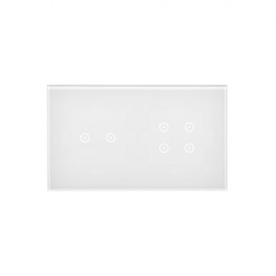 Simon 54 Touch Panel dotykowy S54 Touch 2 moduły 2 pola dotykowe poziome + 4 pola dotykowe biała perła DSTR224/70 KONTAKT (DSTR224/70)