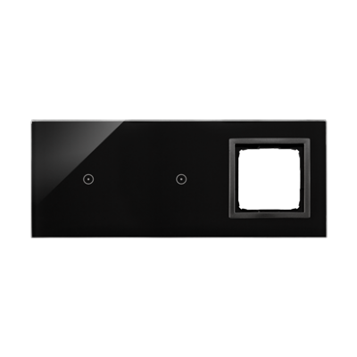 Simon 54 Touch Panel dotykowy S54 Touch 3 moduły 1 pole dotykowe + 1 pole dotykowe + 1 otwór na osprzęt S54 zastygła lawa DSTR3110/73 KONTAKT (DSTR3110/73)