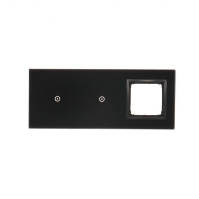Simon 54 Touch Panel dotykowy S54 Touch 3 moduły 1 pole dotykowe + 1 pole dotykowe + 1 otwór na osprzęt S54 zastygła lawa DSTR3110/73 KONTAKT (DSTR3110/73)