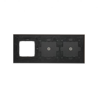 Simon 54 Touch Panel dotykowy S54 Touch 3 moduły 1 pole dotykowe + 1 pole dotykowe + 1 otwór na osprzęt S54 zastygła lawa DSTR3110/73 KONTAKT (DSTR3110/73)