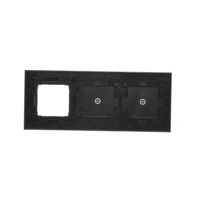 Simon 54 Touch Panel dotykowy S54 Touch 3 moduły 1 pole dotykowe + 1 pole dotykowe + 1 otwór na osprzęt S54 księżycowa lawa DSTR3110/74 KONTAKT (DSTR3110/74)