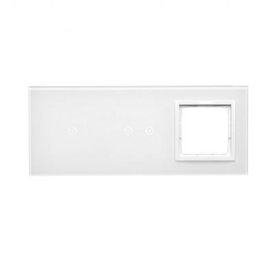 Simon 54 Touch Panel dotykowy S54 Touch 3 moduły 1 pole dotykowe + 2 pola dotykowe poziome + 1 otwór na osprzęt S54 biała perła DSTR3120/70 KONTAKT (DSTR3120/70)