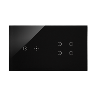 Simon 54 Touch Panel dotykowy S54 Touch 2 moduły 2 pola dotykowe poziome + 4 pola dotykowe zastygła lawa DSTR224/73 KONTAKT (DSTR224/73)