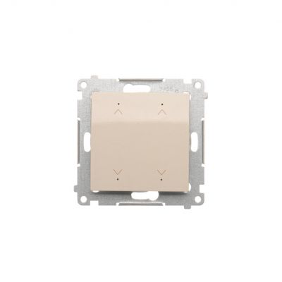 Simon 54 Łącznik/Przycisk roletowy podwójny elektroniczny 230 V złoty mat DEZ2.01/44 KONTAKT (DEZ2.01/44)