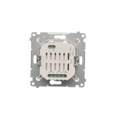 Simon 54 Łącznik/Przycisk roletowy podwójny elektroniczny 230 V srebrny mat DEZ2.01/43 KONTAKT (DEZ2.01/43)