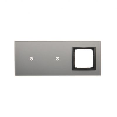 Simon 54 Touch Panel dotykowy S54 Touch 3 moduły 1 pole dotykowe + 1 pole dotykowe + 1 otwór na osprzęt S54 burzowa chmura DSTR3110/72 KONTAKT (DSTR3110/72)