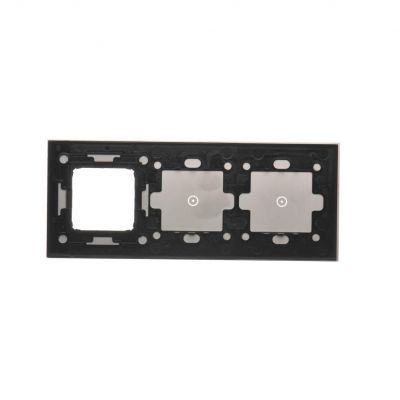 Simon 54 Touch Panel dotykowy S54 Touch 3 moduły 1 pole dotykowe + 1 pole dotykowe + 1 otwór na osprzęt S54 burzowa chmura DSTR3110/72 KONTAKT (DSTR3110/72)