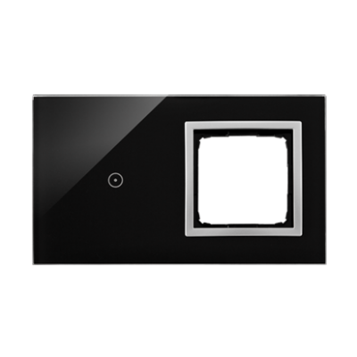 Simon 54 Touch Panel dotykowy S54 Touch 2 moduły 1 pole dotykowe + 1 otwór na osprzęt S54 księżycowa lawa DSTR210/74 KONTAKT (DSTR210/74)