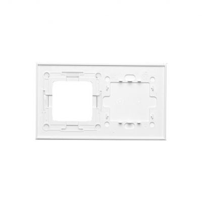 Simon 54 Touch Panel dotykowy S54 Touch 2 moduły 2 pola dotykowe poziome + 1 otwór na osprzęt S54 biała perła DSTR220/70 KONTAKT (DSTR220/70)