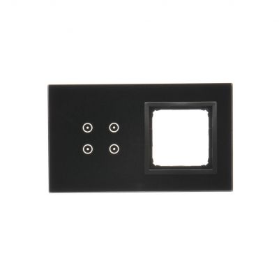 Simon 54 Touch Panel dotykowy S54 Touch 2 moduły 4 pola dotykowe + 1 otwór na osprzęt S54 zastygła lawa DSTR240/73 KONTAKT (DSTR240/73)