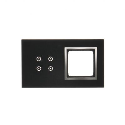 Simon 54 Touch Panel dotykowy S54 Touch 2 moduły 4 pola dotykowe + 1 otwór na osprzęt S54 księżycowa lawa DSTR240/74 KONTAKT (DSTR240/74)