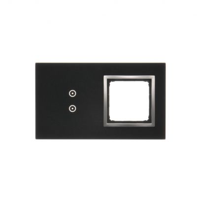 Simon 54 Touch Panel dotykowy S54 Touch 2 moduły 2 pola dotykowe pionowe + 1 otwór na osprzęt S54 księżycowa lawa DSTR230/74 KONTAKT (DSTR230/74)
