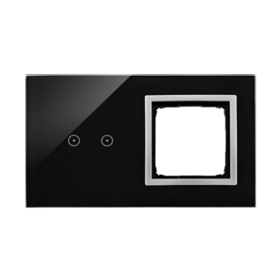 Simon 54 Touch Panel dotykowy S54 Touch 2 moduły 2 pola dotykowe poziome + 1 otwór na osprzęt S54 księżycowa lawa DSTR220/74 KONTAKT (DSTR220/74)