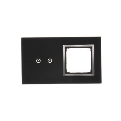 Simon 54 Touch Panel dotykowy S54 Touch 2 moduły 2 pola dotykowe poziome + 1 otwór na osprzęt S54 księżycowa lawa DSTR220/74 KONTAKT (DSTR220/74)