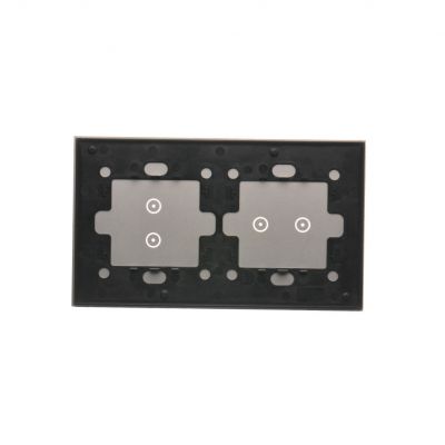 Simon 54 Touch Panel dotykowy S54 Touch 2 moduły 2 pola dotykowe poziome + 2 pola dotykowe pionowe srebrna mgła DSTR223/71 KONTAKT (DSTR223/71)