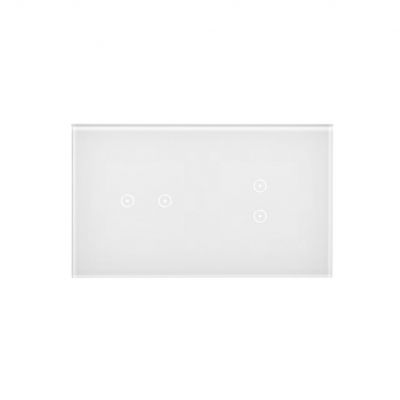 Simon 54 Touch Panel dotykowy S54 Touch 2 moduły 2 pola dotykowe poziome + 2 pola dotykowe pionowe biała perła DSTR223/70 KONTAKT (DSTR223/70)