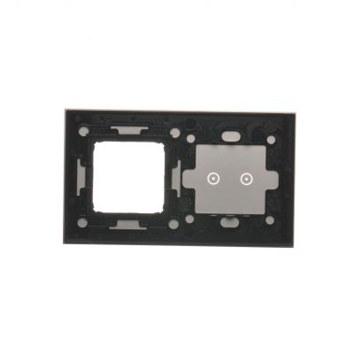 Simon 54 Touch Panel dotykowy S54 Touch 2 moduły 2 pola dotykowe poziome + 1 otwór na osprzęt S54 burzowa chmura DSTR220/72 KONTAKT (DSTR220/72)