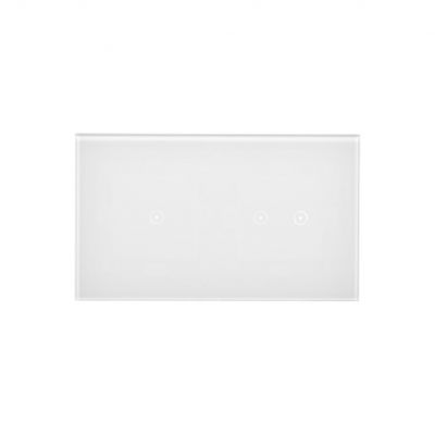 Simon 54 Touch Panel dotykowy S54 Touch 2 moduły 1 pole dotykowe + 2 pola dotykowe poziome biała perła DSTR212/70 KONTAKT (DSTR212/70)