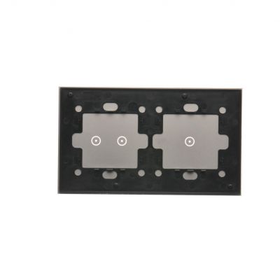 Simon 54 Touch Panel dotykowy S54 Touch 2 moduły 1 pole dotykowe + 2 pola dotykowe poziome srebrna mgła DSTR212/71 KONTAKT (DSTR212/71)