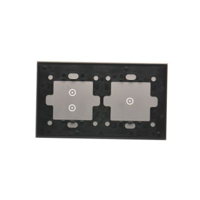 Simon 54 Touch Panel dotykowy S54 Touch 2 moduły 1 pole dotykowe + 2 pola dotykowe pionowe srebrna mgła DSTR213/71 KONTAKT (DSTR213/71)