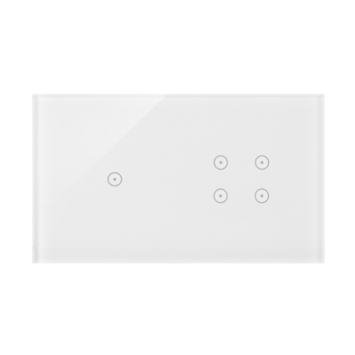 Simon 54 Touch Panel dotykowy S54 Touch 2 moduły 1 pole dotykowe + 4 pola dotykowe biała perła DSTR214/70 KONTAKT (DSTR214/70)