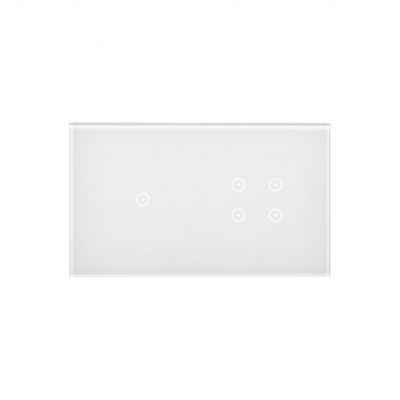 Simon 54 Touch Panel dotykowy S54 Touch 2 moduły 1 pole dotykowe + 4 pola dotykowe biała perła DSTR214/70 KONTAKT (DSTR214/70)