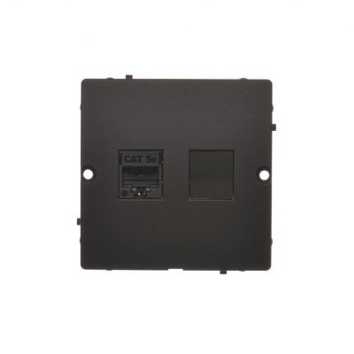 SIMON BASIC WMUK-0510F2-Y011 Gniazdo komputerowe RJ45 pojedyncze, kategoria 5e (moduł). Montaż gniaz BMF51.02/49 KONTAKT (BMF51.02/49)