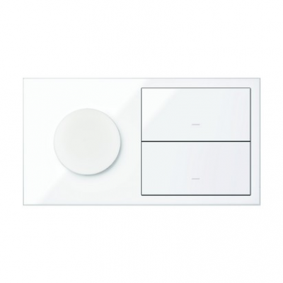 Simon 100 Panel 2-krotny IP44: 1 gniazdo + 2 klawisze biały 10020193-130 KONTAKT (10020193-130)