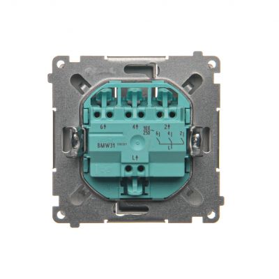 Simon Basic Łącznik potrójny 10A 250V szybkozłączka stal inox BMW31.01/21 KONTAKT (BMW31.01/21)