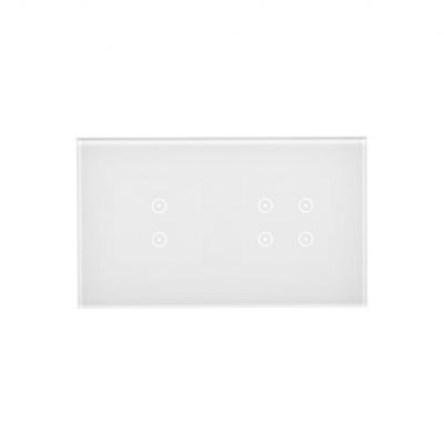 Simon 54 Touch Panel dotykowy S54 Touch 2 moduły 2 pola dotykowe pionowe + 4 pola dotykowe biała perła DSTR234/70 KONTAKT (DSTR234/70)