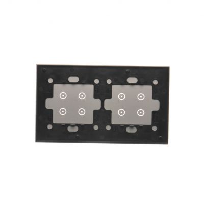 Simon 54 Touch Panel dotykowy S54 Touch 2 moduły 4 pola dotykowe + 4 pola dotykowe srebrna mgła DSTR244/71 KONTAKT (DSTR244/71)