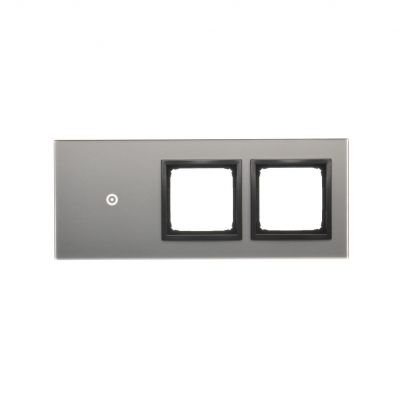 Simon 54 Touch Panel dotykowy S54 Touch 3 moduły 1 pole dotykowe + 2 otwory na osprzęty S54 burzowa chmura DSTR3100/72 KONTAKT (DSTR3100/72)