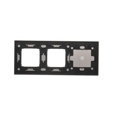 Simon 54 Touch Panel dotykowy S54 Touch 3 moduły 1 pole dotykowe + 2 otwory na osprzęty S54 burzowa chmura DSTR3100/72 KONTAKT (DSTR3100/72)