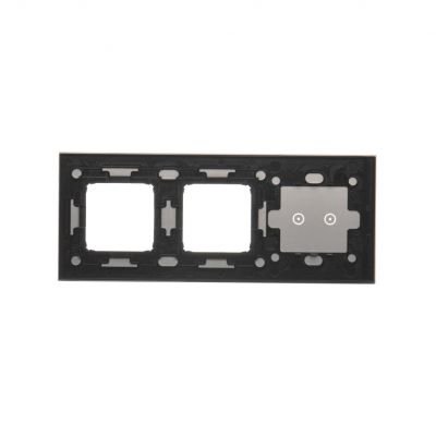 Simon 54 Touch Panel dotykowy S54 Touch 3 moduły 2 pola dotykowe poziome + 2 otwory na osprzęty S54 burzowa chmura DSTR3200/72 KONTAKT (DSTR3200/72)