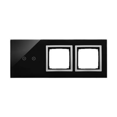 Simon 54 Touch Panel dotykowy S54 Touch 3 moduły 2 pola dotykowe poziome + 2 otwory na osprzęty S54 księżycowa lawa DSTR3200/74 KONTAKT (DSTR3200/74)