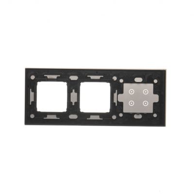 Simon 54 Touch Panel dotykowy S54 Touch 3 moduły 4 pola dotykowe + 2 otwory na osprzęty S54 burzowa chmura DSTR3400/72 KONTAKT (DSTR3400/72)