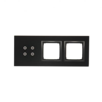 Simon 54 Touch Panel dotykowy S54 Touch 3 moduły 4 pola dotykowe + 2 otwory na osprzęty S54 zastygła lawa DSTR3400/73 KONTAKT (DSTR3400/73)
