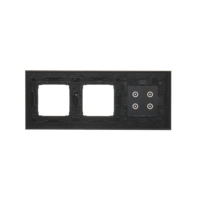 Simon 54 Touch Panel dotykowy S54 Touch 3 moduły 4 pola dotykowe + 2 otwory na osprzęty S54 zastygła lawa DSTR3400/73 KONTAKT (DSTR3400/73)