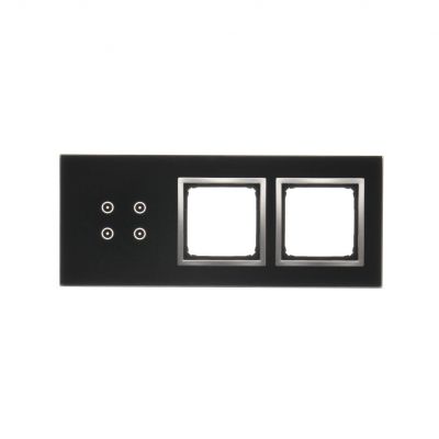 Simon 54 Touch Panel dotykowy S54 Touch 3 moduły 4 pola dotykowe + 2 otwory na osprzęty S54 księżycowa lawa DSTR3400/74 KONTAKT (DSTR3400/74)