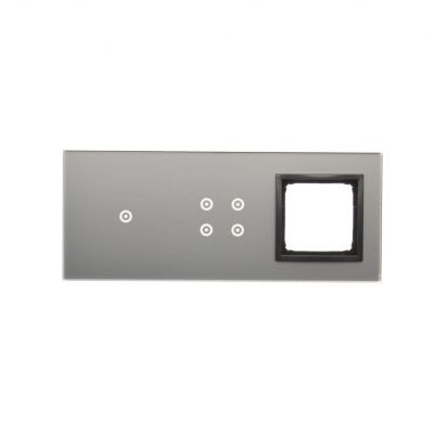 Simon 54 Touch Panel dotykowy S54 Touch 3 moduły 1 pole dotykowe + 4 pola dotykowe + 1 otwór na osprzęt S54 burzowa chmura DSTR3140/72 KONTAKT (DSTR3140/72)