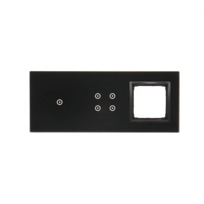 Simon 54 Touch Panel dotykowy S54 Touch 3 moduły 1 pole dotykowe + 4 pola dotykowe + 1 otwór na osprzęt S54 zastygła lawa DSTR3140/73 KONTAKT (DSTR3140/73)