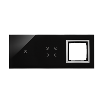 Simon 54 Touch Panel dotykowy S54 Touch 3 moduły 1 pole dotykowe + 4 pola dotykowe + 1 otwór na osprzęt S54 księżycowa lawa DSTR3140/74 KONTAKT (DSTR3140/74)