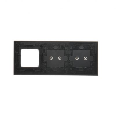 Simon 54 Touch Panel dotykowy S54 Touch 3 moduły 2 pola dotykowe poziome + 2 pola dotykowe poziome + 1 otwór na osprzęt S54 zastygła lawa DSTR3220/73 KONTAKT (DSTR3220/73)