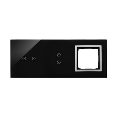 Simon 54 Touch Panel dotykowy S54 Touch 3 moduły 2 pola dotykowe poziome + 2 pola dotykowe pionowe + 1 otwór na osprzęt S54 księżycowa lawa DSTR3230/74 KONTAKT (DSTR3230/74)
