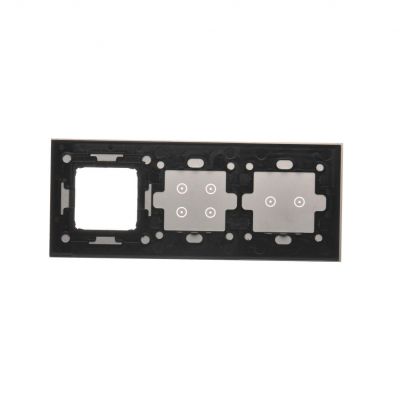 Simon 54 Touch Panel dotykowy S54 Touch 3 moduły 2 pola dotykowe poziome + 4 pola dotykowe + 1 otwór na osprzęt S54 burzowa chmura DSTR3240/72 KONTAKT (DSTR3240/72)