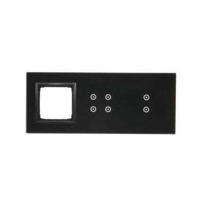 Simon 54 Touch Panel dotykowy S54 Touch 3 moduły 2 pola dotykowe pionowe + 4 pola dotykowe + 1 otwór na osprzęt S54 zastygła lawa DSTR3340/73 KONTAKT (DSTR3340/73)