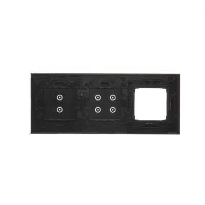 Simon 54 Touch Panel dotykowy S54 Touch 3 moduły 2 pola dotykowe pionowe + 4 pola dotykowe + 1 otwór na osprzęt S54 zastygła lawa DSTR3340/73 KONTAKT (DSTR3340/73)