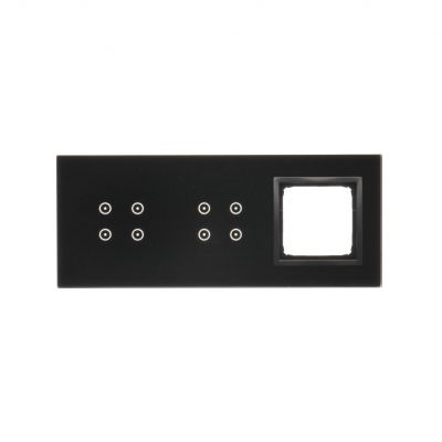 Simon 54 Touch Panel dotykowy S54 Touch 3 moduły 4 pola dotykowe + 4 pola dotykowe + 1 otwór na osprzęt S54 zastygła lawa DSTR3440/73 KONTAKT (DSTR3440/73)